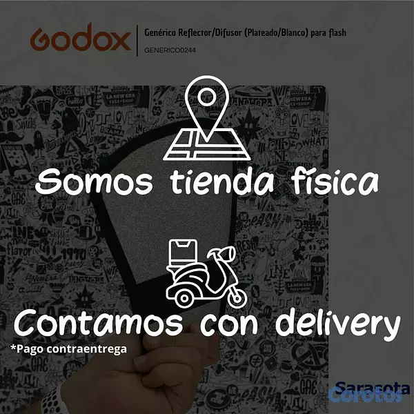 accesorios para electronica - Godox Modificador Reversible para Flash 3