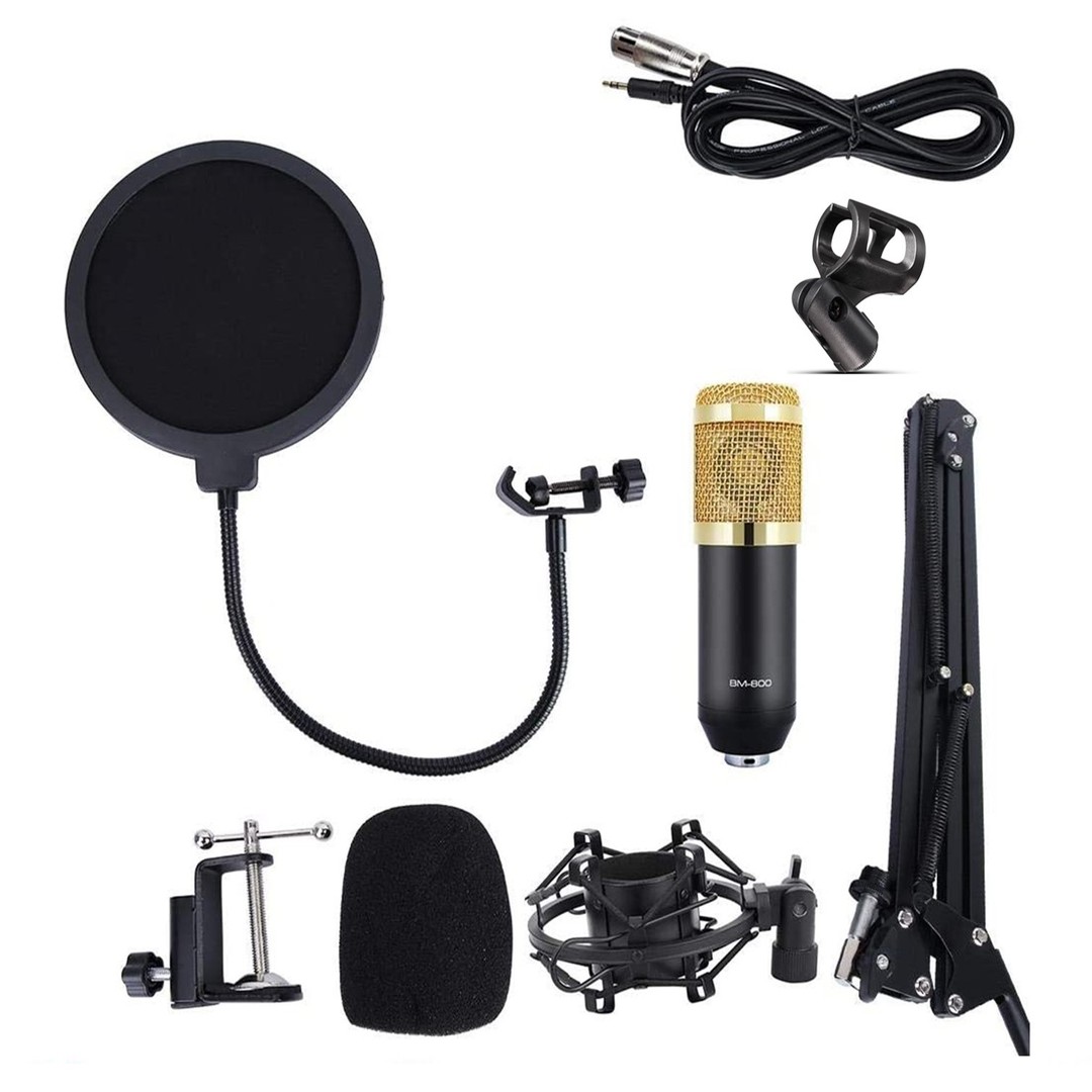 otros electronicos - Microfono Condensador Profesional de estudio kit  grabación pedestal tripod BM80 1