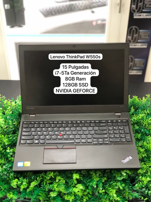 computadoras y laptops - Lenovo ThinkPad W550s, 15"  i7-5Ta, 8GB Ram 128GB SSD, Nvidia Geforce Disponible