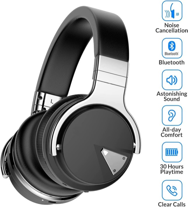 camaras y audio - Silensys E7 Auriculares con cancelaciòn activa de ruido Bluetooth con microfono 1