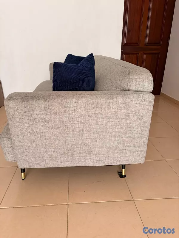 muebles y colchones - Sofá color gris 4