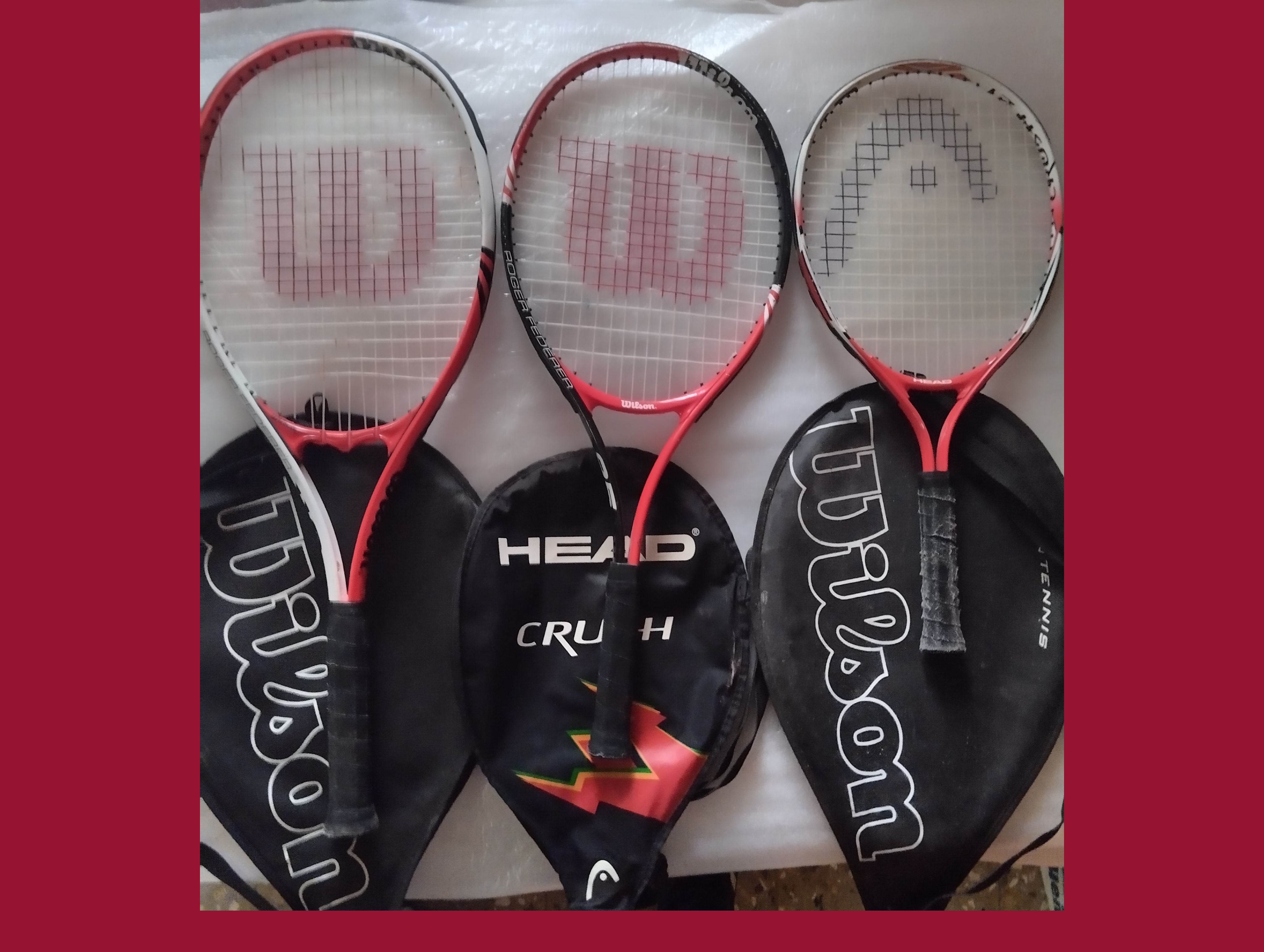 bicicletas y accesorios - raquetas de tenis usadas 0