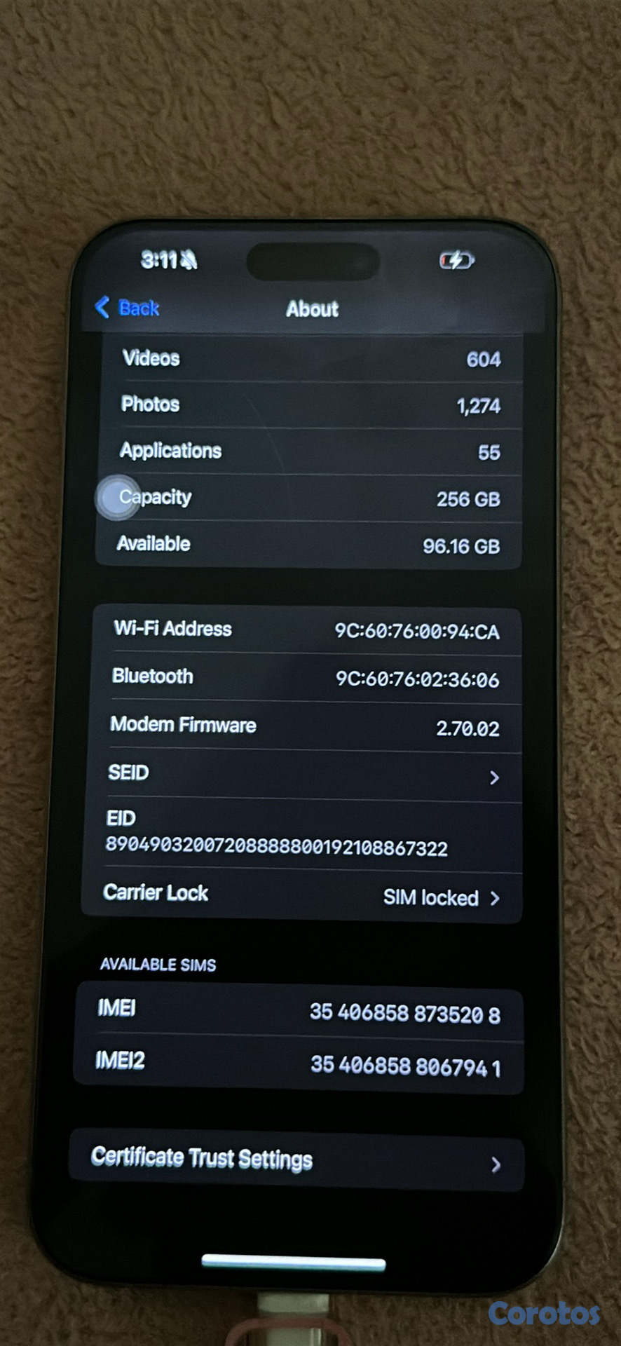 celulares y tabletas - iPhone 15 pro max para usar con turbo Esim 10