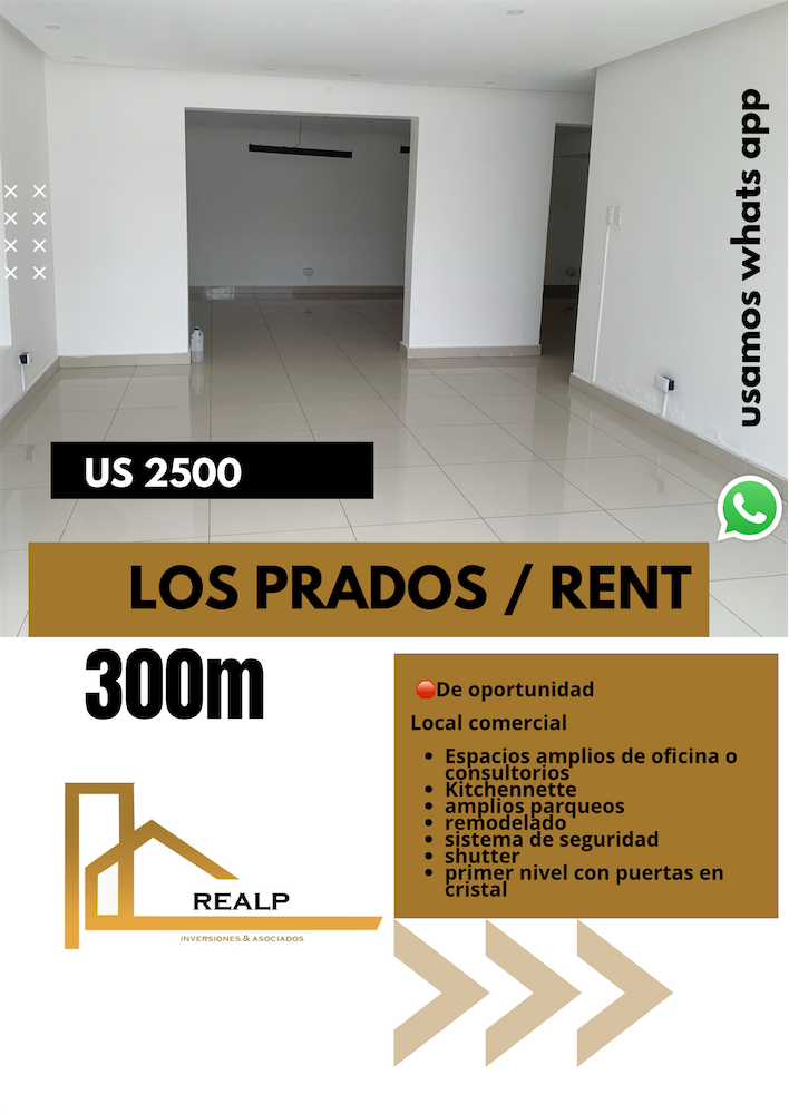 oficinas y locales comerciales - Local de 300 metros prados