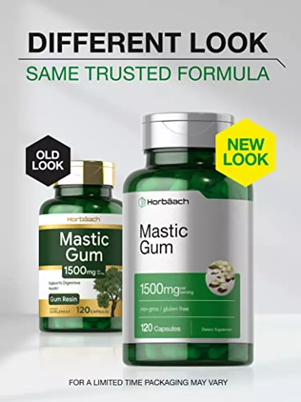 Salud y Equipamiento Médico - Mastic Gum 1500mg 100cap Horbaach 2