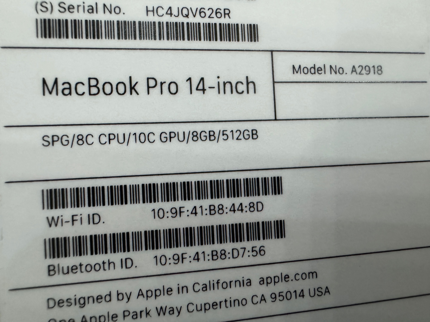 computadoras y laptops - MacBook Pro 14 inch 2023 M3 Apple Chip|512GB| 8GB RAM Sellada, RD$ 94,500 NEG 1