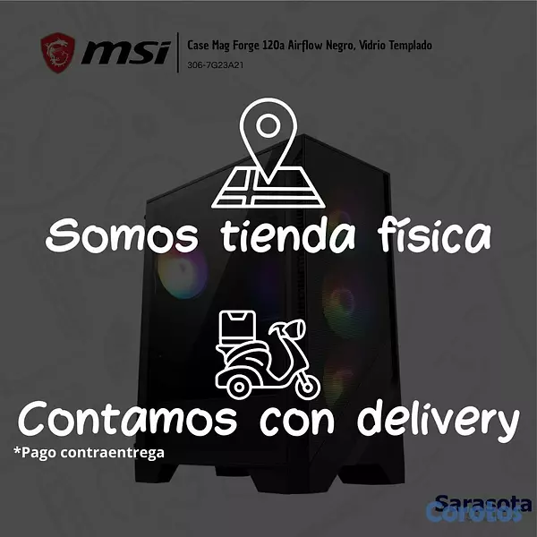accesorios para electronica - Msi Case Mag Forge 120A Airflow 4