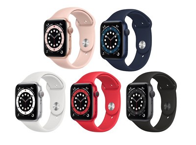 Apple Watch Serie 6 40mm y 44mm Gps Rojo, Blanco, Azul, Rosado, SELLADO