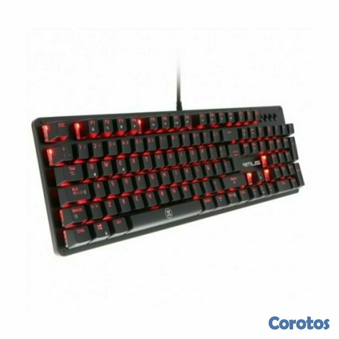 computadoras y laptops - TECLADO PRIMUS GAMING, USB, CON ILUMINACION ROJA (PKS-101S)  PRA VERDADEROS JUGA 2