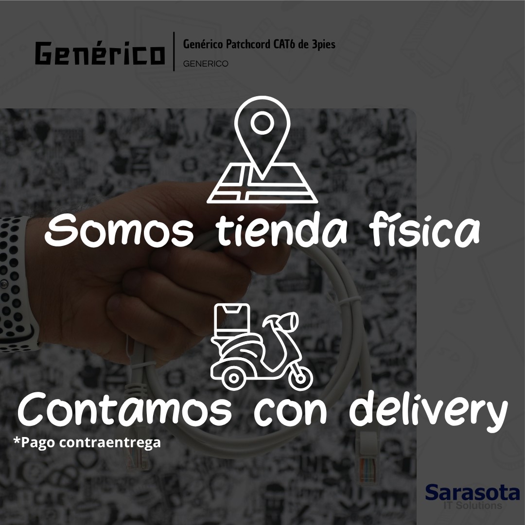 accesorios para electronica - Patch Cord RJ45 CAT6 de 3 pies 3