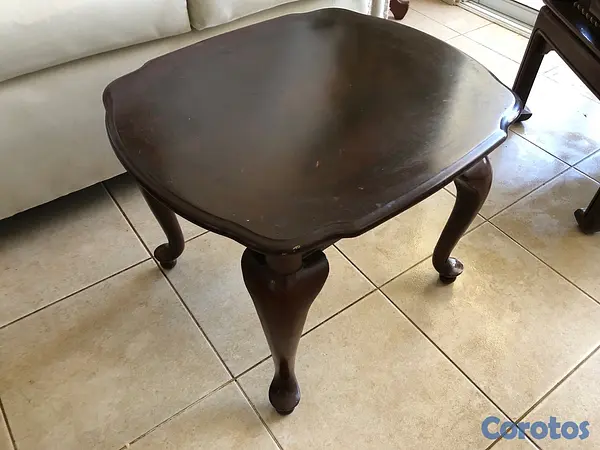 muebles y colchones - mueble con mesa en caoba en excelente condiciones  2