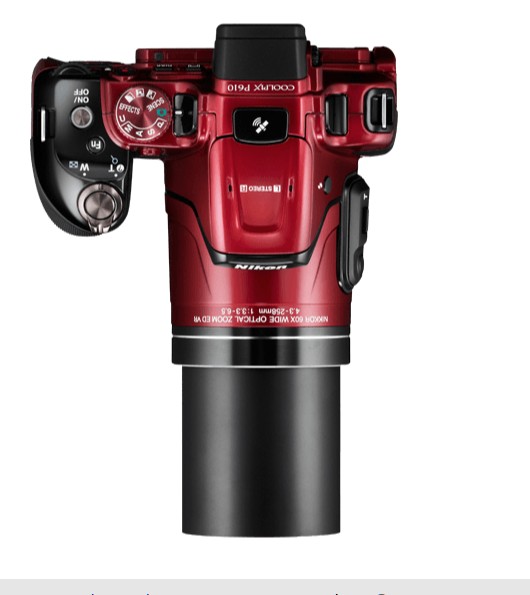 camaras y audio - Vendo camara NIKON COOLPIX P610 COLOR: ROJO VINO.
NUEVA 