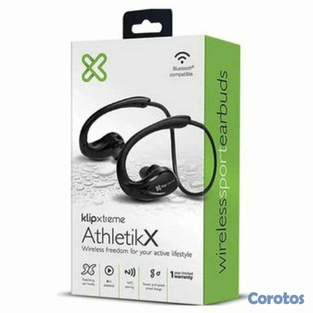 celulares y tabletas - AUDIFONO CON MICROFONO BLUETOOTH KLIPX ATHLETIK X, DEPORTIVOS, BATERIA RECARGABL 1