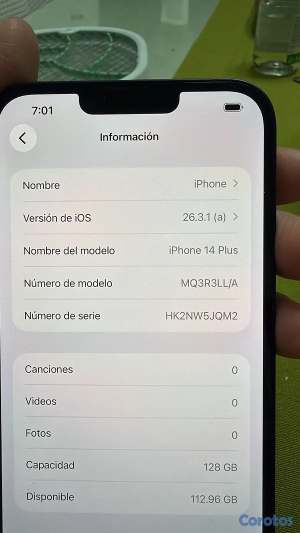 celulares y tabletas - iPhone 14 Plus 128GB 5
