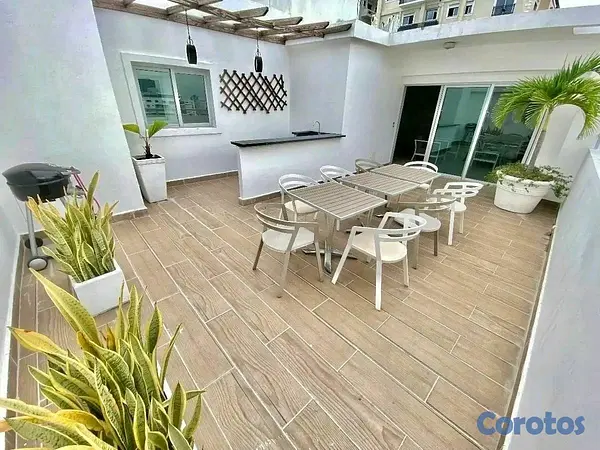 apartamentos - Apartamento amueblado en alquiler- Piantini  8