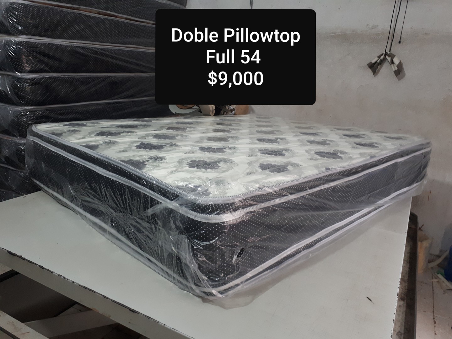 muebles y colchones - Colchon Full 54 Doble Pillow Top Pillowtop