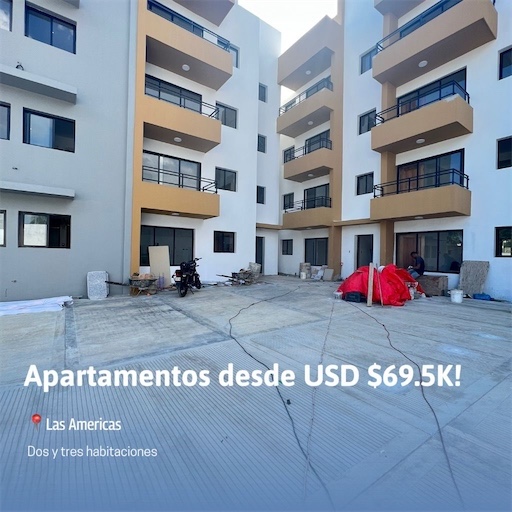 apartamentos - Venta de apartamentos nuevos en la marginal de las Américas Santo Domingo este 