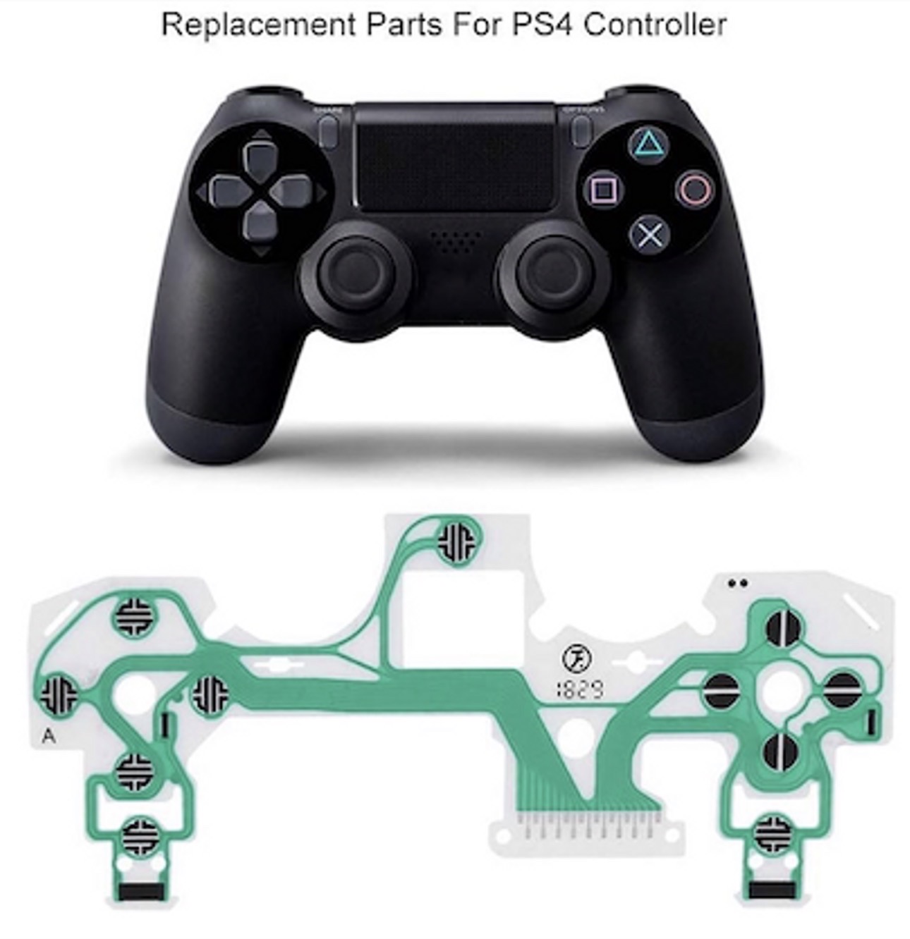 consolas y videojuegos - Lámina control ps4  1