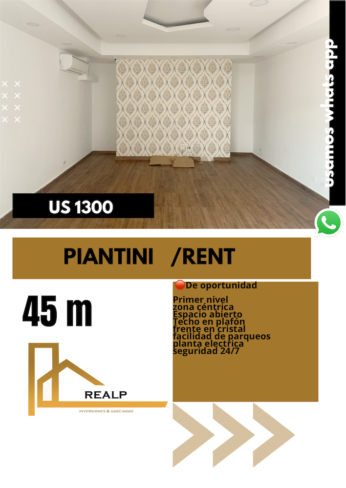 oficinas y locales comerciales - Local primer nivel Piantini 