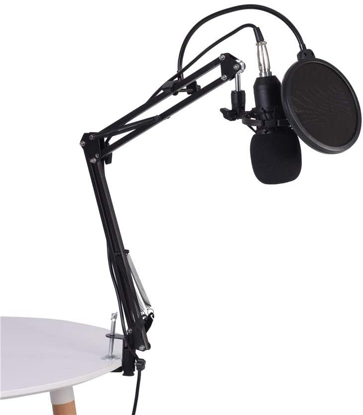 otros electronicos - Microfono Condensador Profesional de estudio kit  grabación pedestal tripod BM80 3