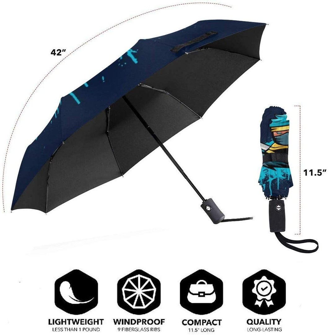 otros electronicos - Sombrilla plegable con apertura y cierre automático compacto, paraguas, ligero 3