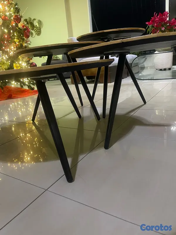 muebles y colchones - juego de mesas de centro  3