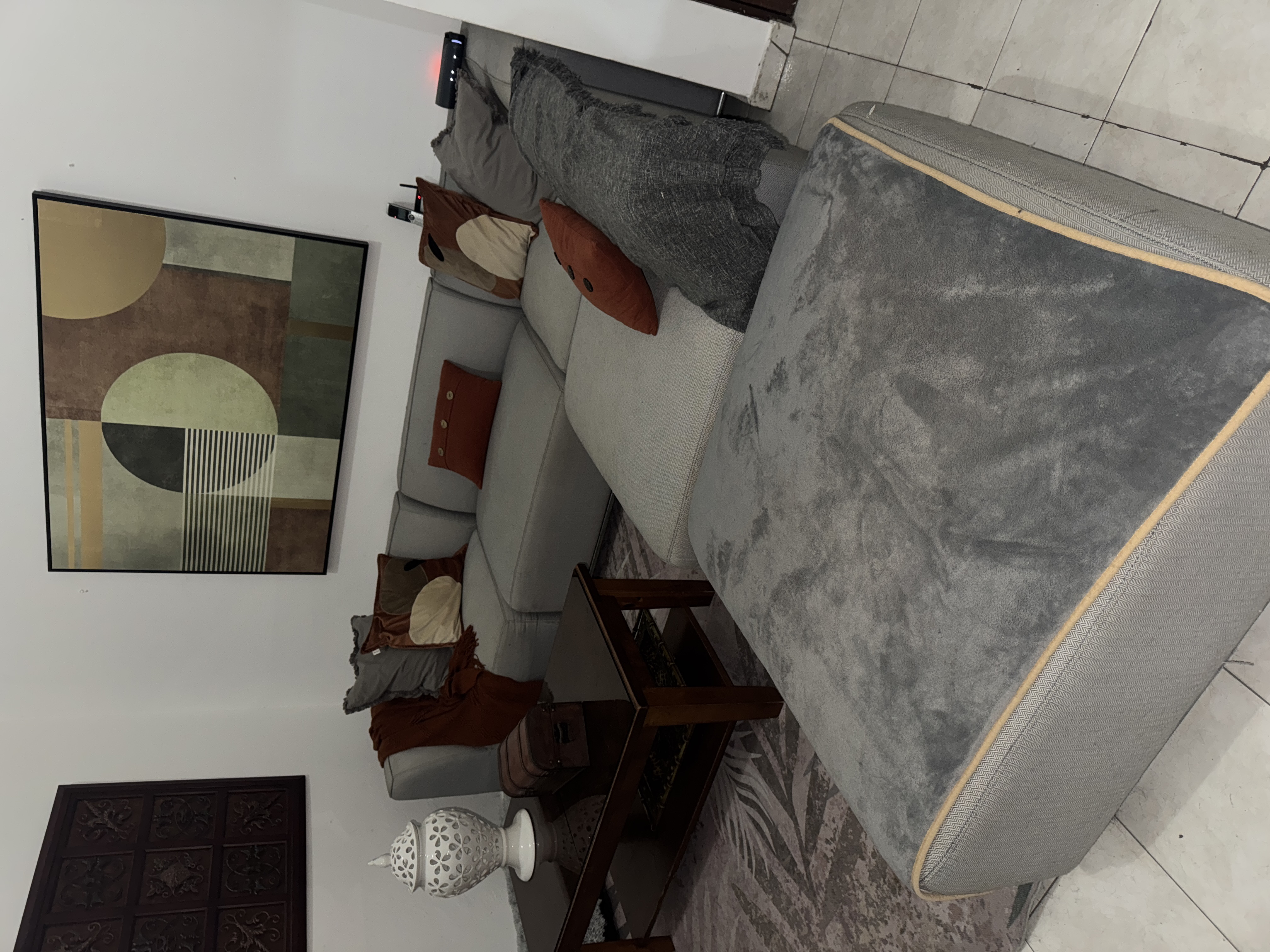muebles y colchones - Mueble en L con otoman 2
