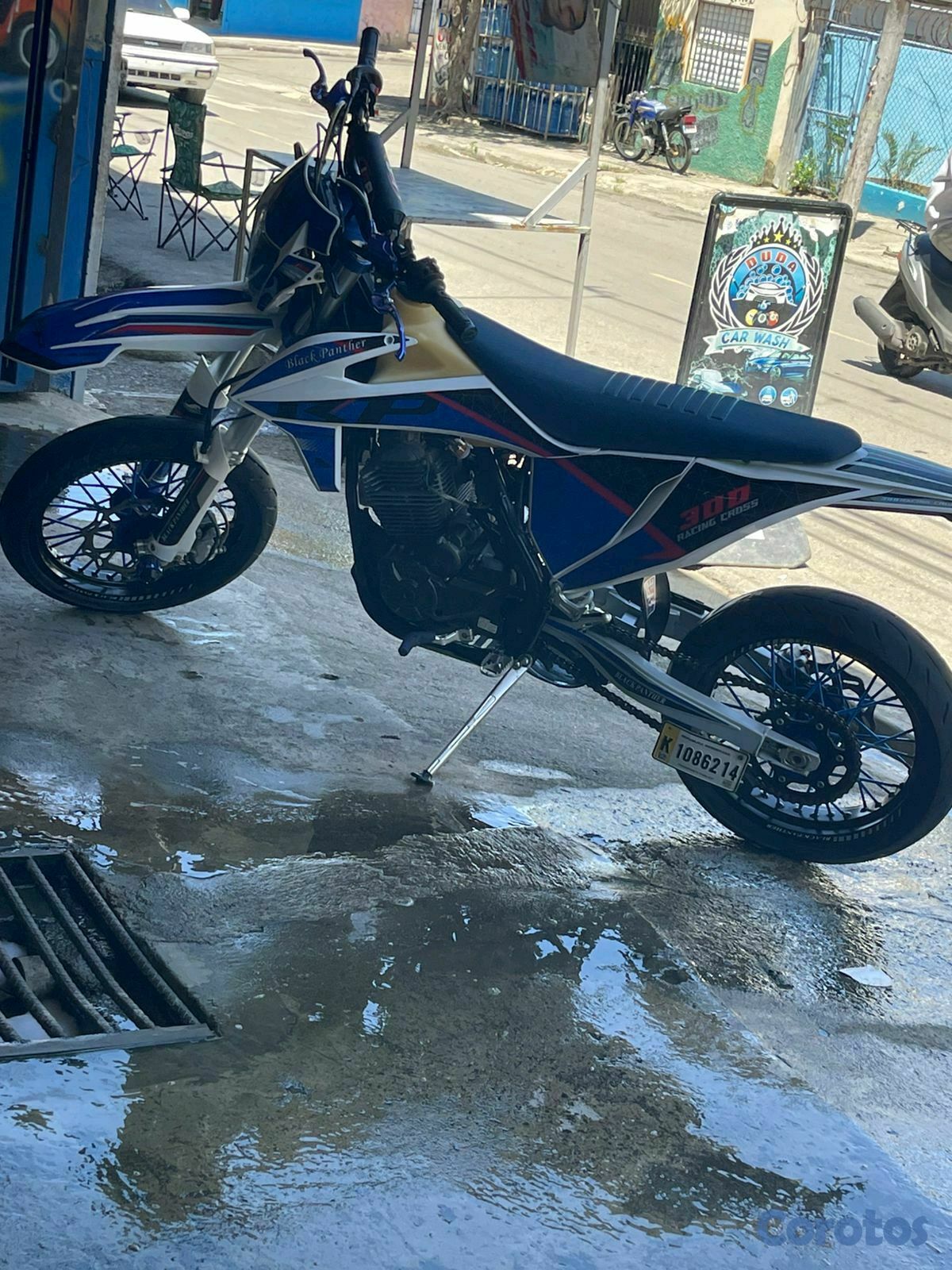 motores y pasolas - vendo motor Black panther azul 6