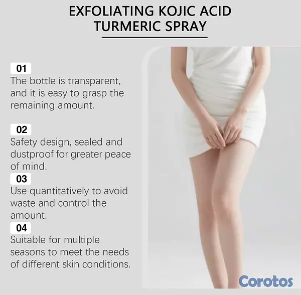 salud y belleza - Spray exfoliante de curcuma 4