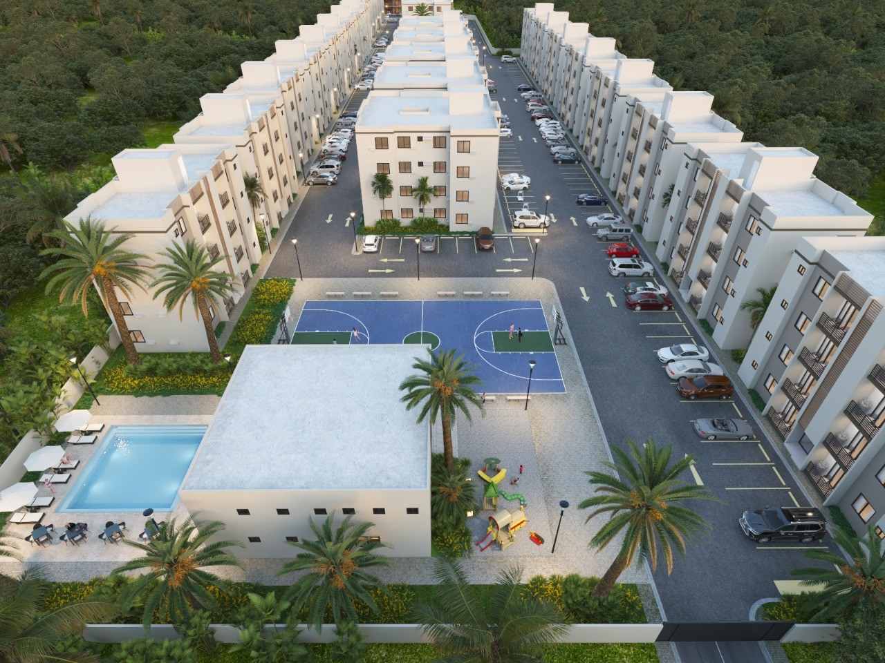 apartamentos - apart con piscina de 1,2 y 3 hab cerca de la hermosas playas