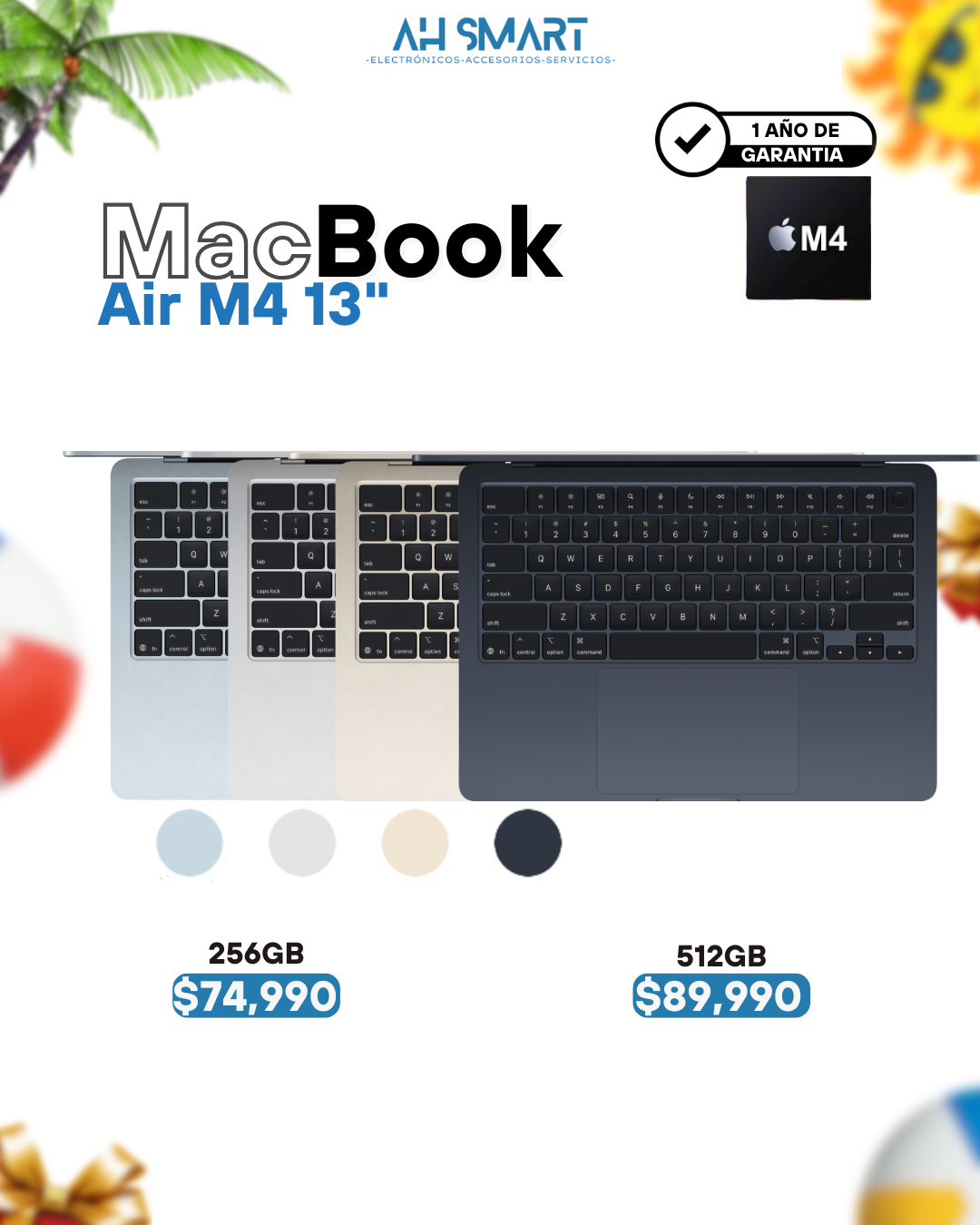 computadoras y laptops - MacBook Air M2, M3, M4 13" 15" Selladas Nuevas 2
