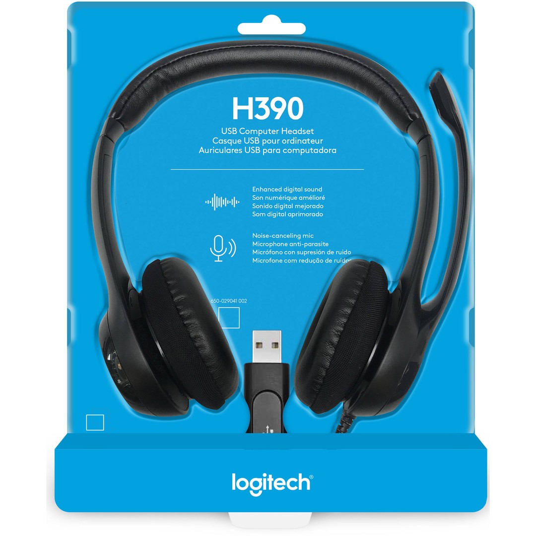 computadoras y laptops - AUDIFONO CON MICROFONO LOGITECH H390 PC INTERNET CLEAR CHAT CONFORT USB