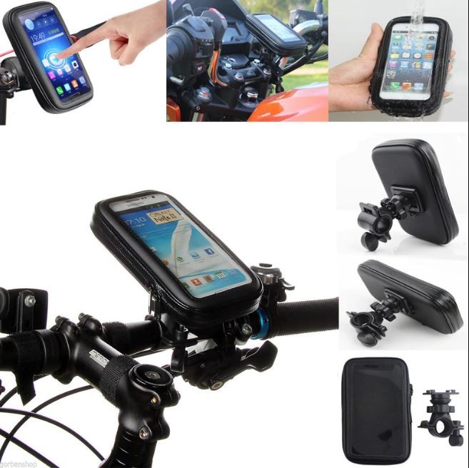 bicicletas y accesorios - Soporte para teléfono impermeable para motor o bicicleta 2