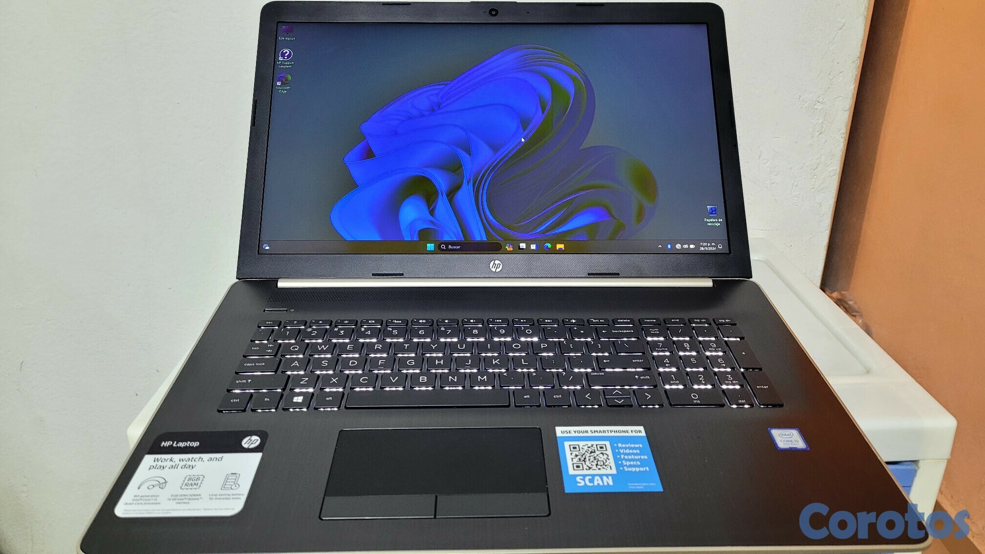 computadoras y laptops - Laptop hp de 17.3 Pulg Core i5 8va Gen Ram 12gb ddr4 Disco 1000gb Video 6gb 1