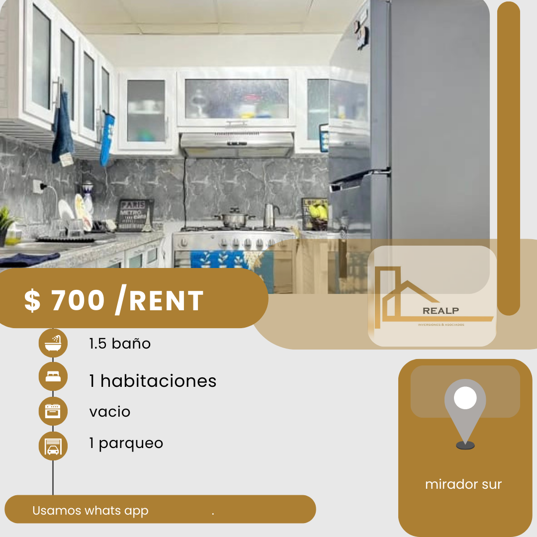 apartamentos - hermoso apartamento en la zona mirador sur 