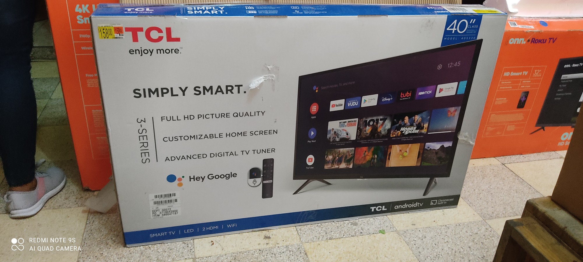 Tv tcl 40 pulgadas Smart Android nuevo