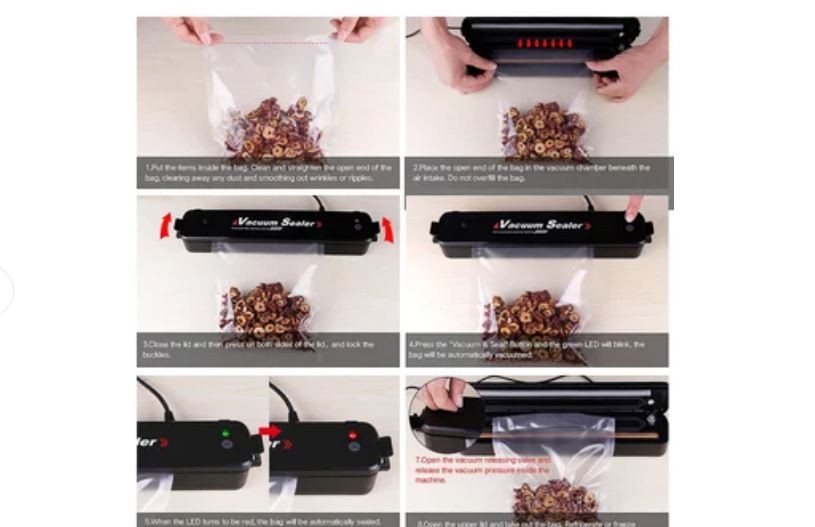 cocina - Vacuum Sealer selladora de plastico automática con sistema de sellado al vacío  1
