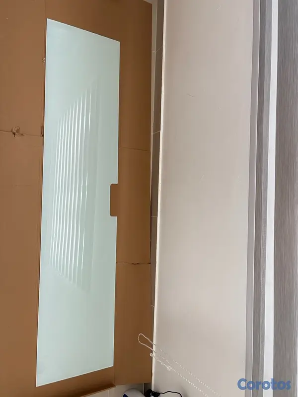 decoración y accesorios - BESTA  vidrio templado blanco para mesa de televisión besta  3