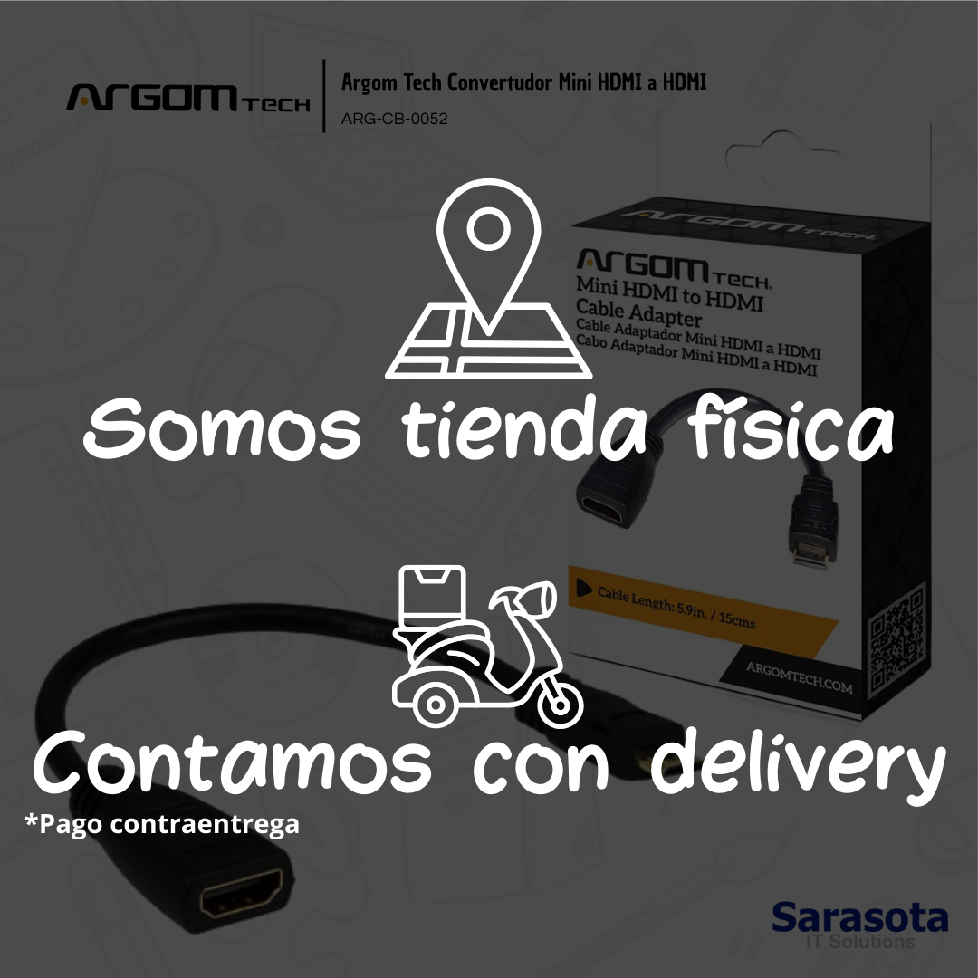 accesorios para electronica - Argom Tech Mini HDMI a HDMI hembra 1