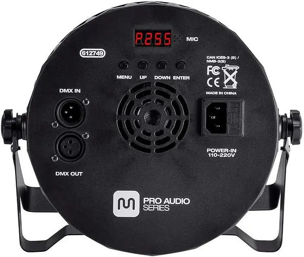 accesorios para electronica - Luz de escenario plana de 10 W x 9 LED (RGBW), color negro 2