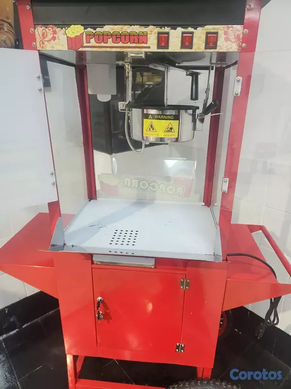 equipos profesionales - Maquina automatica de palomitas de maiz con carrit 4