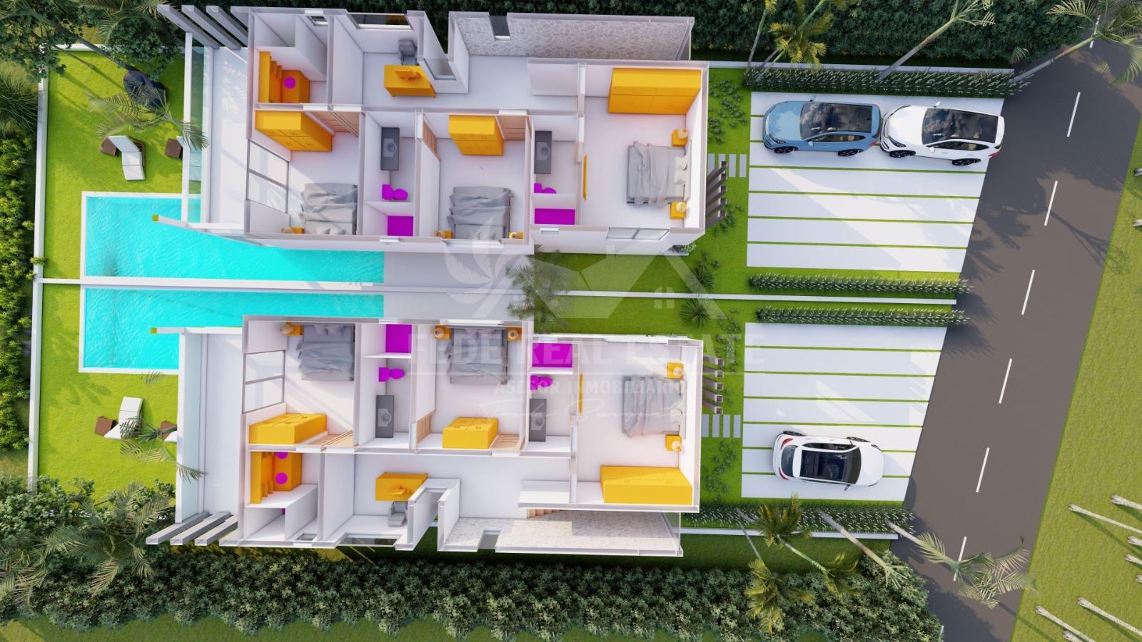 casas vacacionales y villas - VENTA DE VILLAS AMUEBLADAS CERCA DEL MAR - LAS TERRENAS