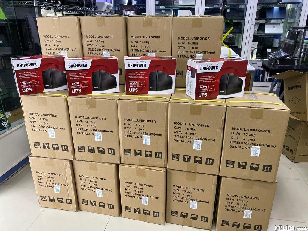 computadoras y laptops - UPS UNIPOWER DE 700VA REGULADOR INTEGRADO, TRABAJA CON PLANTA Y / INVERSOR 1