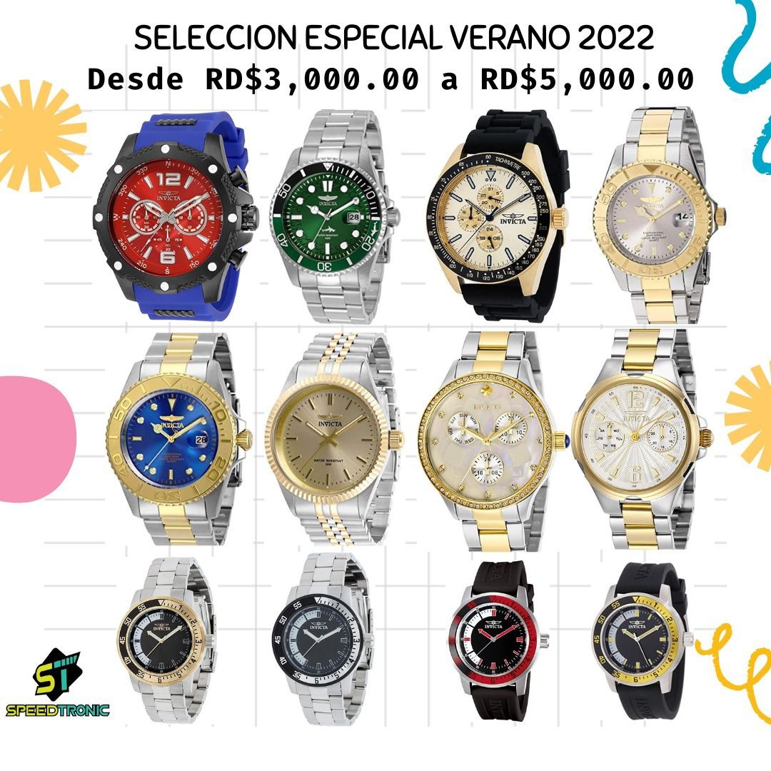 joyas, relojes y accesorios - Reloj Invicta Originales. Ofertas Disponibles desde 3,000 a 5,000