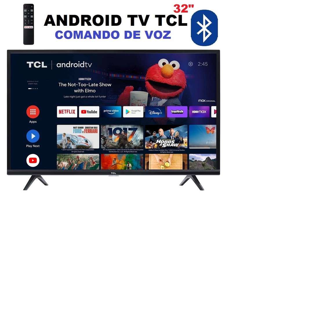 computadoras y laptops - TV 32 TCL ANDROID TV Bluetooth Comando de Voz $11,500