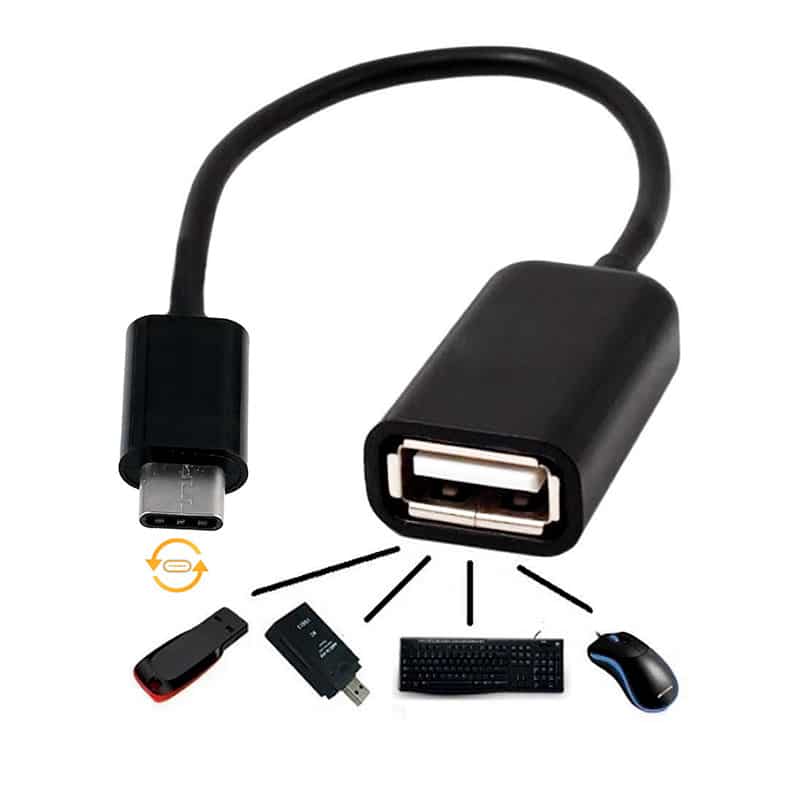 otros electronicos - CABLE OTG USB C A USB A 0