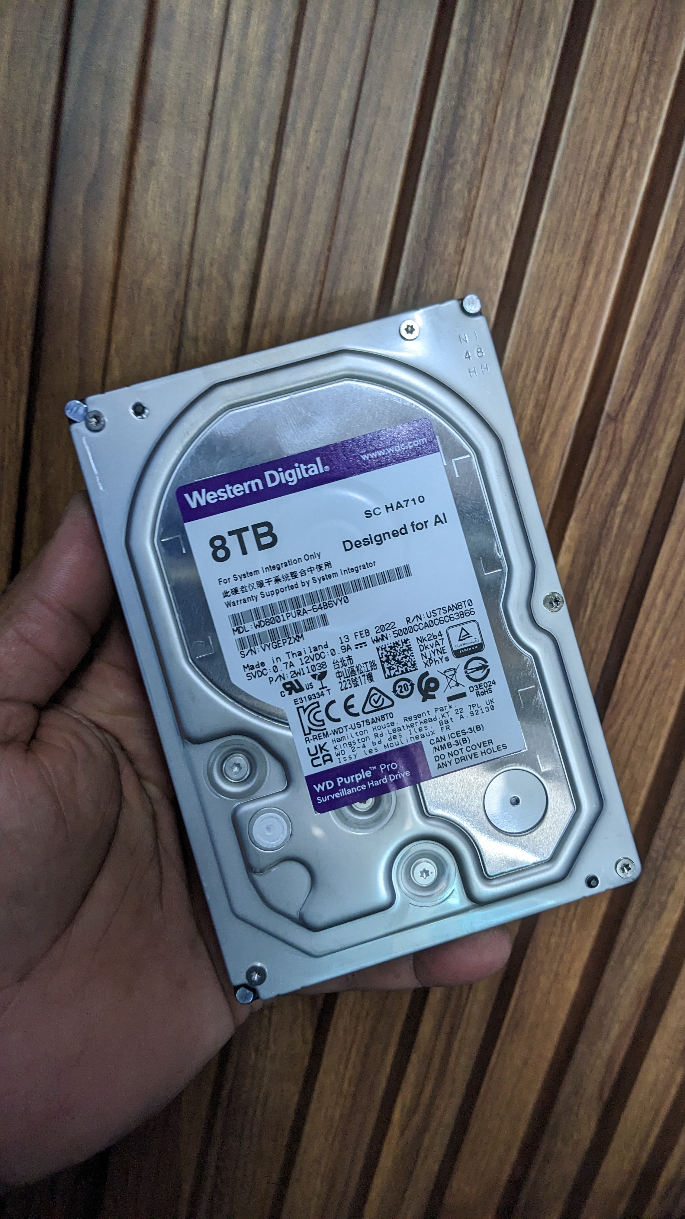 computadoras y laptops - Disco duro púrpura 8TB 24/7 3