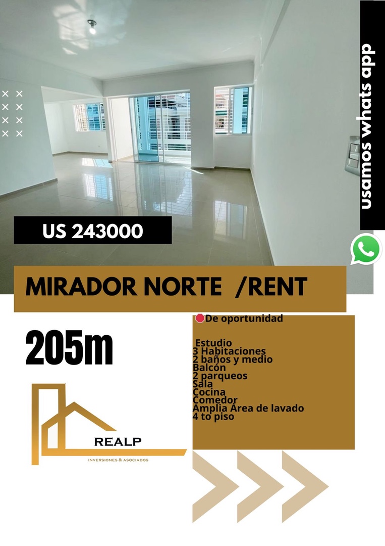 apartamentos - Apartamento en  mirador norte 0