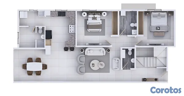 apartamentos - Apartamentos en Venta en El Millón Santo Domingo Proyecto Nuevo 2 y 3 Hab 16
