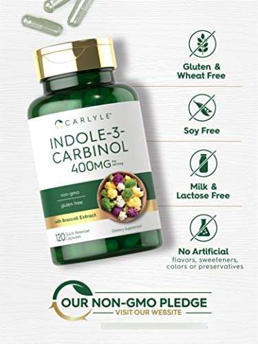 Salud y Equipamiento Médico - Indol-3-carbinol (i3c) 400 Mg 120 Cap Carlyle 5